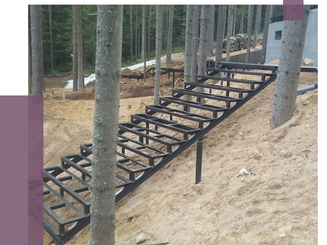 Монтаж металлических лестниц в Урае от 13808 руб. 