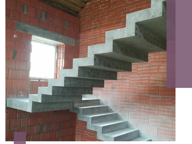 Бетонные лестницы под ключ в Урае: монтаж, демонтаж, ремонт