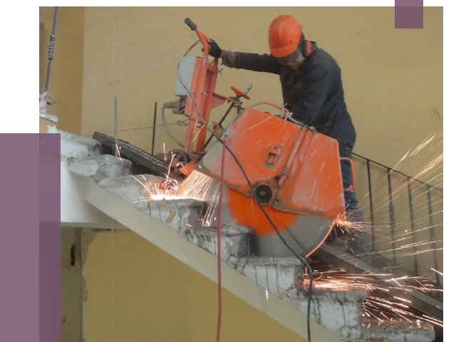 Демонтаж бетонных лестниц в Урае от 4689 руб. за м2 | ПРОЛЁТ-Урй