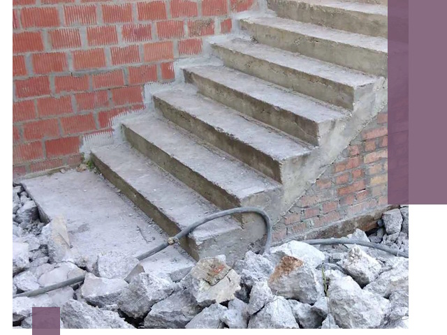 Демонтаж бетонных лестниц в Урае: быстро и безопасно