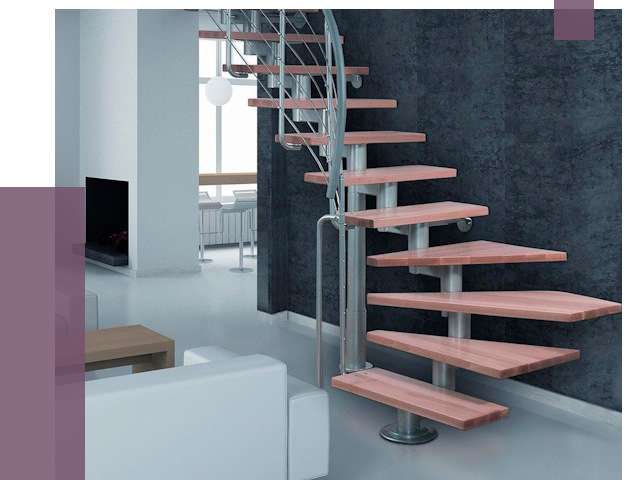 Модульные лестницы в Урае от 17195 руб. — купить в ПРОЛЁТ-Урй