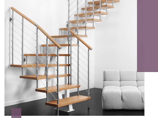 Модульные лестницы под ключ в Урае — монтаж и изготовление