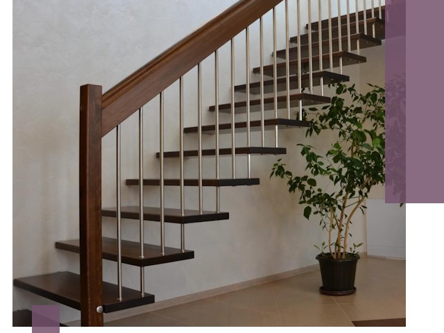 Лестницы на больцах под ключ в Урае – изготовление и монтаж