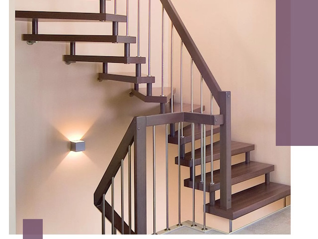 Изготовление лестниц на больцах в Урае под ключ