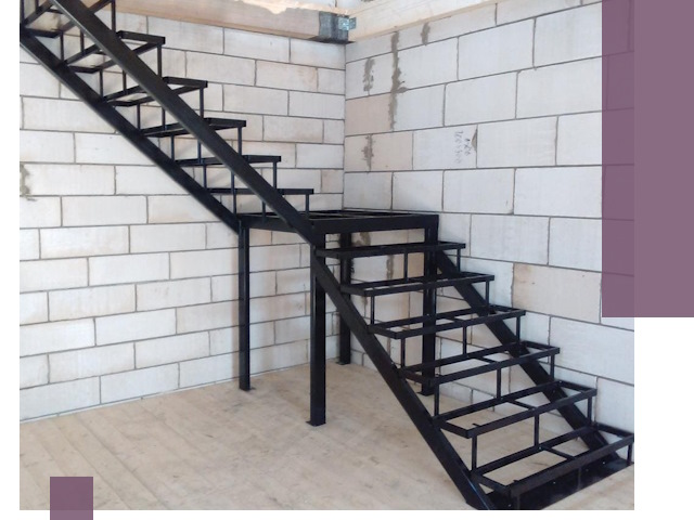 Лестницы на металлокаркасе под ключ в Урае — изготовление и монтаж