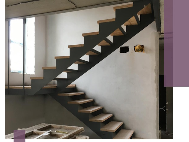 Изготовление лестниц на металлокаркасе в Урае от производителя