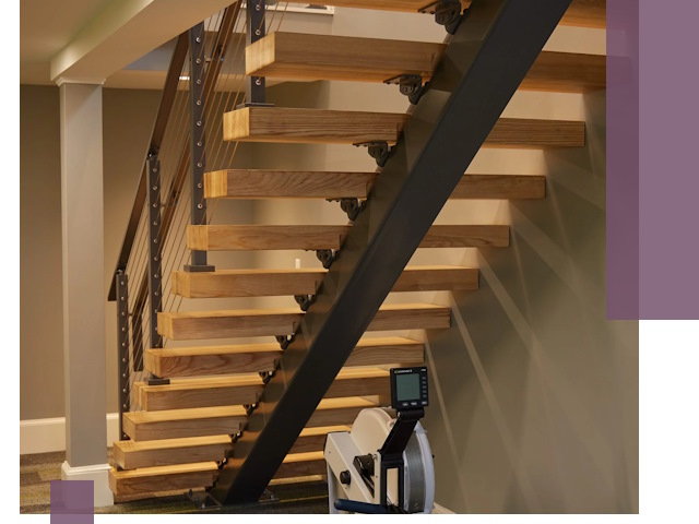 Лестницы на монокосоурах под ключ в Урае - изготовление и монтаж