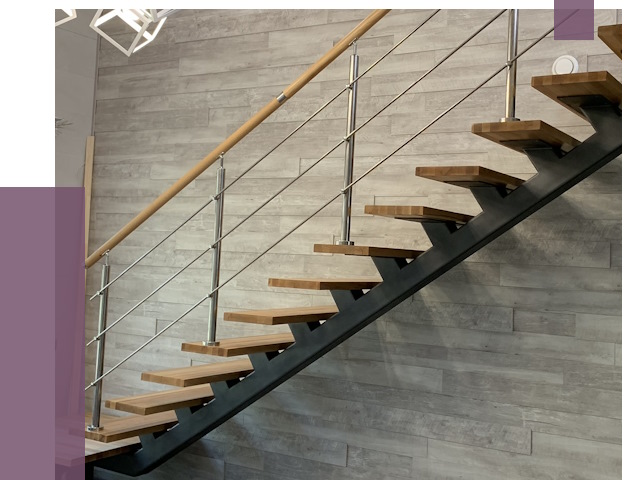 Изготовление лестниц на монокосоуре в Урае от 77636 руб. 