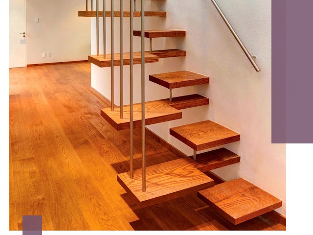 Лестницы «гусиный шаг» на заказ в Урае для узких пространств