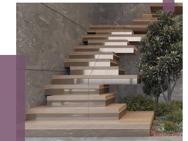 Современные лестницы в Урае от 14068 руб. | ПРОЛЁТ-Урй