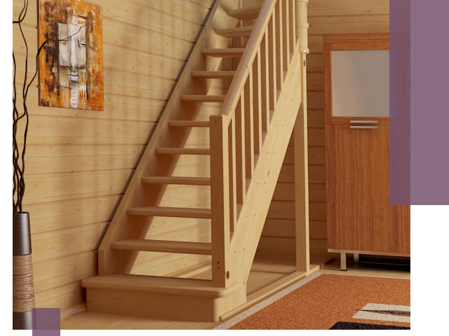 Лестницы эконом класса под ключ в Урае — недорого и быстро