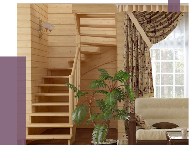 Лестницы для дачи в Урае от 77376 руб.  | ПРОЛЁТ-Урй