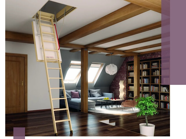 Чердачные лестницы под ключ в Урае: изготовление и монтаж