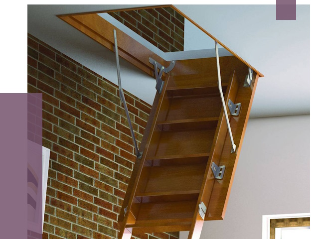 Установка чердачной лестницы в Урае от 7972 руб. | ПРОЛЁТ-Урй