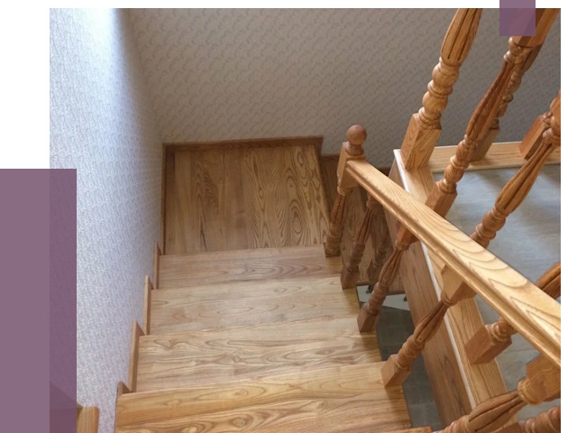 Сосновые лестницы в Урае под ключ от 8233 руб.  | ПРОЛЁТ-Урй