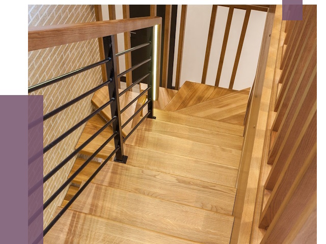 Лестницы из ясеня в Урае под ключ от 10213 руб. 