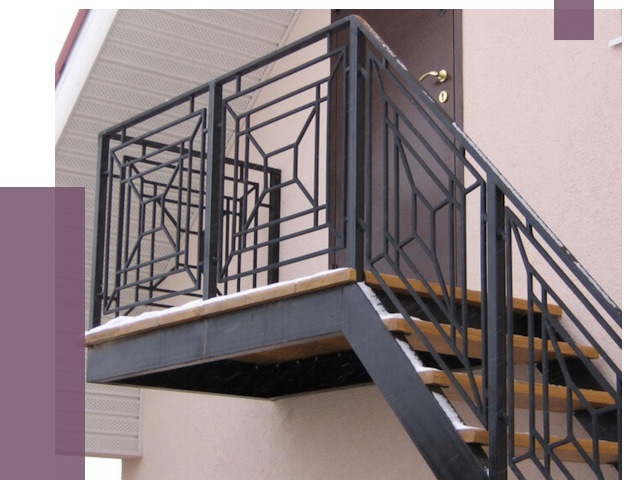 Металлические перила в Урае от 4377 руб.  | ПРОЛЁТ-Урй