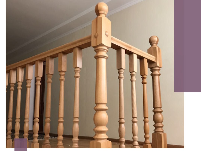 Деревянные перила на заказ в Урае: монтаж и изготовление