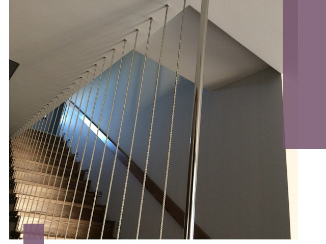 Тросовые перила под ключ в Урае — производство и монтаж