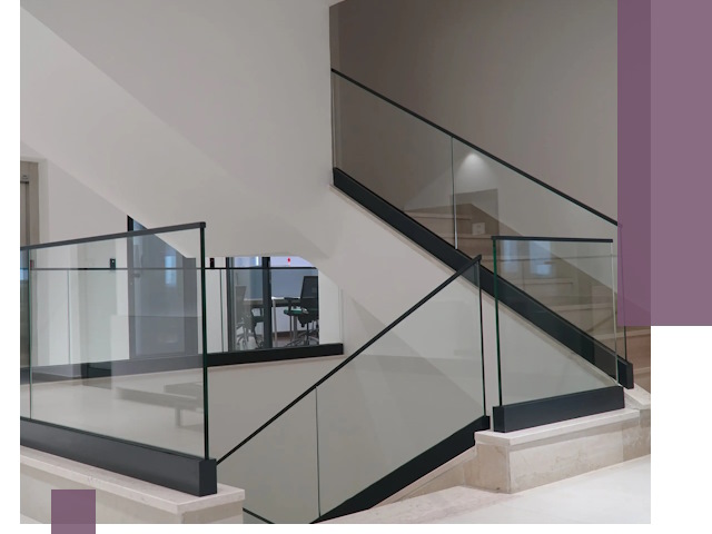 Стеклянные перила премиум-класса с установкой в Урае