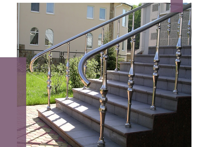 Перила для крыльца в Урае от 10942 руб. — монтаж ПРОЛЁТ-Урй