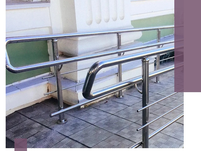 Ограждения пандусов из металла и нержавейки в Урае