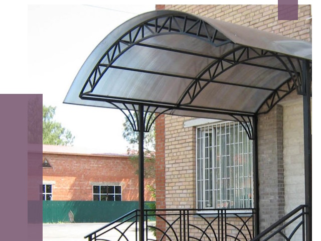 Металлические навесы и козырьки в Урае от 13026 руб.