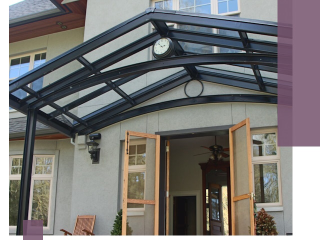 Изготовление и монтаж навесов и козырьков в Урае