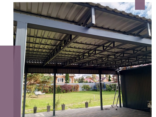 Монтаж навесов в Урае от 7503 руб. — установка навеса | ПРОЛЁТ-Урй