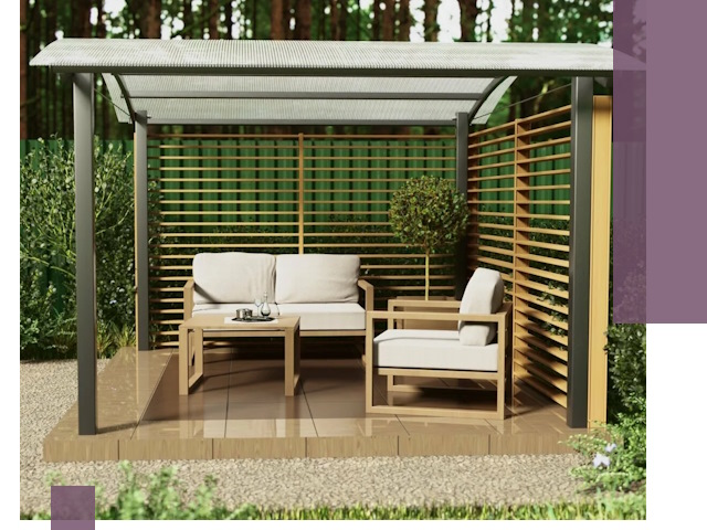 Навесы для дачи в Урае: изготовление, монтаж и демонтаж