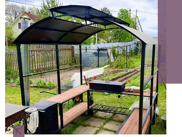 Навесы для барбекю в Урае: изготовление, монтаж и демонтаж