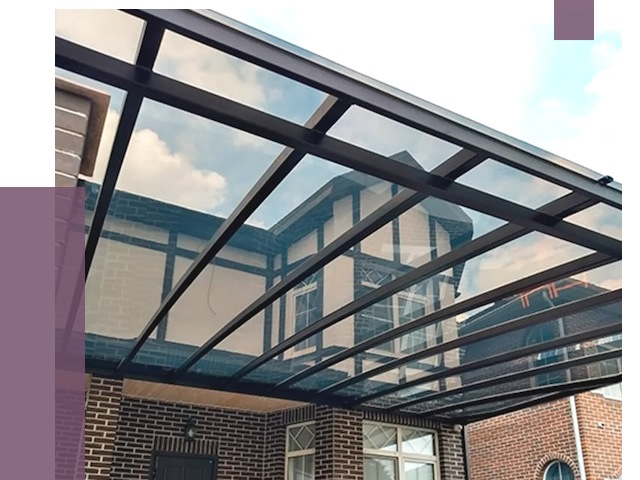 Навесы из поликарбоната в Урае от 8774 руб. под ключ — ПРОЛЁТ-Урй