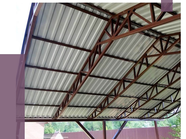 Навесы из профнастила в Урае от 7503 руб. | ПРОЛЁТ-Урй