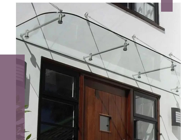 Стеклянные козырьки в Урае от 19279 руб. | ПРОЛЁТ-Урй