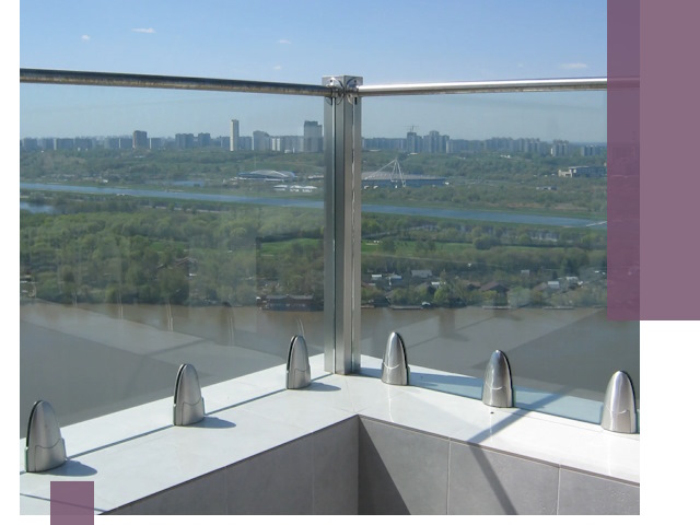 Стеклянные парапеты премиум класса в Урае для домов и бизнесов