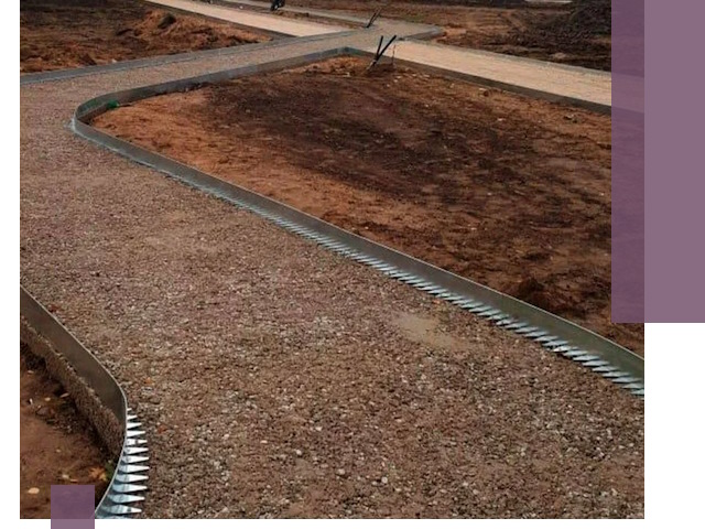 Металлические бордюры под ключ в Урае — изготовление и монтаж