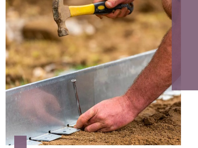 Монтаж металлических бордюров в Урае быстро и качественно