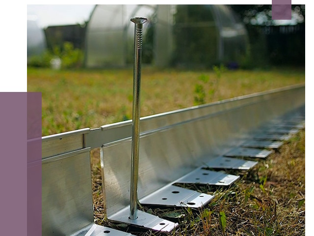 Металлические бордюры для газона в Урае от 4377 руб. | ПРОЛЁТ-Урй