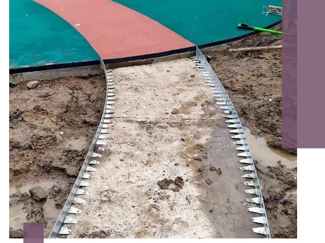 Металлические бордюры для дорожек в Урае — монтаж и изготовление